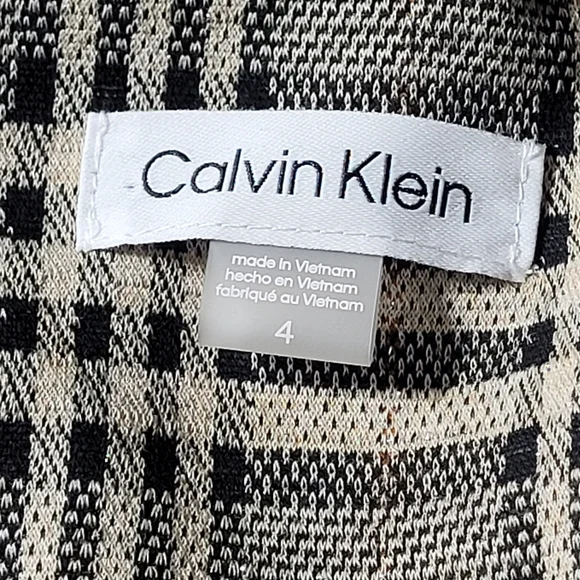 Calvin Klein Glen Plaid Sheath Dress Women's (4) - Picture 6 of 8